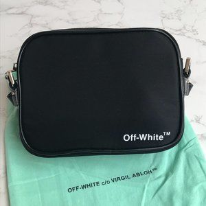 Off-White Crossbody Bag Black Industrial Belt Purse